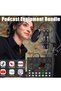 Podcast Equipment Bundle with Ring Light and Phone Holder, BM-800 Podcast Microphone Bundle w - 2