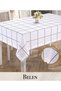 Belen Model Cream 155X260 cm Dowry Linen Single Tablecloth Decorative Design - 2