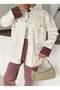 Women's Denim Jacket with Beaded Embroidery on the Front and Back Sleeves - 8