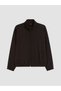 TWO MT SHOP QUALITY LCW EVERYDAY Brown Scuba Fabric Leopard Print Women's Short-Sleeve Zipper Sweatshirt - 5