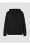 Two Mt Shop Quality Lcw Everyday Black 2 Thread Flat Standard & Regular Women's Zipper Sweatshirt - 5
