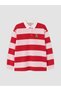 TWO MT SHOP QUALITY XSIDE Red Oversized Women's Thick Sweatshirt - 5