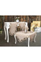 Living room set 5 pieces linen lace tablecloth runner set dowry flowers model no 9964 cappuccino - 4