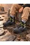 Children's Outdoor Trekking Boots with Automatic Buckles, Water-Repellent, and Non-Slip Soles - 4