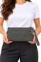 Water-Resistant Fabric-Lined Mini Clutch Bag and Shoulder Bag Wallet - 6