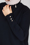 Women's Ruffle Detail Rayon-Mercerized Knit Sweater Tunic - 6