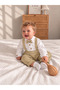 100% Cotton Black Baby & Kids Salopet Shirt Bow Tie Set