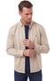 Men's Regular Fit Non-Wrinkle, No-Iron Cream Suede Shirt – Pilling-Resistant with Stretch Fabric 2700764 - 3