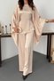 Beige Cape Suit - 4