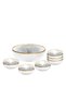 Milos - 7-Piece Glass Salad and Serving Bowl Set: 1 20-cm Salad Bowl and 6 10-cm Snack Bowls - 3