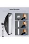 Rectangular Softbox Kit, 12"x47" Strip Soft Box with Light Diffusers for Studio Photography V - 4