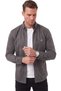 Men's Regular Fit Non-Iron, Wrinkle-Resistant Charcoal Grey Suede Shirt – Pilling-Resistant with Stretch Fabric 2700764 - 3