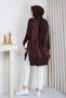 Women's Silk-Cupra Fringed Mercerized Knit Tunic - 7