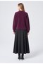 101-Leaf Beaded-Detailed Short Sweater - 3