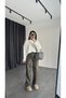 Women's High-Waisted Leather Palazzo Pants - 3