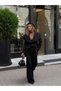 Women's Lea Double-Layer Collared Jacket and Pants Set - 4