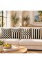 Checkers Collection | Cushion Cover | 4-Piece Set | Reversible Print | 43x43 cm | Living Room Decor | Sofa Pillowcase - 2