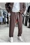 Coffee-Knitted Detail Pants MRK-2505 - 2