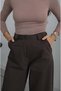 Bitter Coffee High-Waisted Bell-Bottom Pants - 5