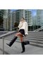 Black Women's Wedge Heel Boots - 2