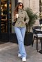 Women's Stand Collar Belted Short Trench Coat - 2