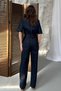 Blue Denim Jumpsuit - 5
