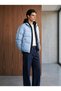 MEN'S WINTER SHORT PUFFER JACKET WITH REMOVABLE HOOD