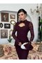 Premium Midi Dress with Lace Details