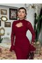 Premium Midi Dress with Lace Details