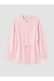 LCW Modest Pink Stand-Collar Women's Striped Shirt-Tunic with Belted Waist—The ALITA CITY Difference - 5