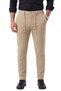 Men's Slim Fit Corded Fabric Beige Drawstring Pants – Elastic Cotton Winter Pants 2701300 - 2