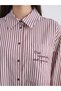Quality Pieces from Çelebi Store Striped Loose Fit Poplin Women's Shirt Tunic - 4