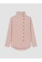 LCW STUDIO Pink Mock Neck Checkered Women's Shirt, Featuring the ALITA CITY Touch - 5
