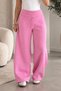 Beliska Pink 3-Ply Curled-Hem Adjustable Elastic Waistband with Pockets and Drawstring, Thick Oversized Oversized Sweatpants - 5