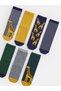 Trendy Picks from Kübra Butik: Embroidered with Stones Boys' Socks, Pack of 7 - 3