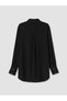 LCW Modest Black Armure Fabric Straight-Cut Loose & Oversized Women's Shirt Tunic—The ALITA CITY Difference - 6