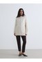 Alita City Lcw Modest Ecru Knitwear Patterned Loose & Baggy Women's Tunic with a Difference - 2