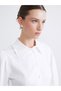 RAŞİT BAĞZIBAĞLI X Ecru Poplin Women's Shirt-Tunic—The ALITA CITY Difference - 4