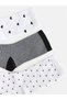 Nevavm White Patterned 3-Pack Women's Socks with a Difference - 2