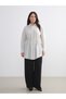 LCWAIKIKI Classic Ecru Striped Women's Shirt-Tunic, Featuring the ALITA CITY Touch - 2