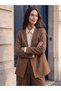 Alita City Lcw Modest Beige Plain Standard & Regular Women's Blazer Jacket with a Difference