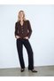 LCW Vision Brown Solid Standard & Regular Women's Jacket, Featuring the ALITA CITY Touch - 2