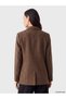 LCW STUDIO Brown Striped Standard & Regular Women's Blazer Jacket, Featuring the ALITA CITY Touch - 5