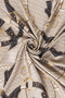 Chain-Pattern Silk Tulle Scarf with Stones - 2