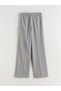 LCW Modest Gray Solid Standard & Regular Wide-Leg Women's Pants, Featuring the ALITA CITY Touch - 6