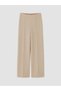 LCW Modest Beige Interlock Solid Standard & Regular Wide-Leg Women's Pants, with the ALITA CITY Touch - 5