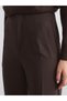 LCW Vision Brown Straight-Leg & Slim-Fit Flared Women's Pants, Featuring the ALITA CITY Touch - 5