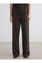 LCW Vision Brown Striped Standard & Regular Wide-Leg Women's Pants, Featuring the ALITA CITY Touch - 2