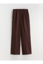 Alita City Lcw Vision Bordo Loose Fit Striped Women's Pleated Trousers with a Difference - 5