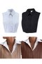 Set of 4 Black-and-White Super Team Shirts with Shirt Collars and Shirt Skirts - 3